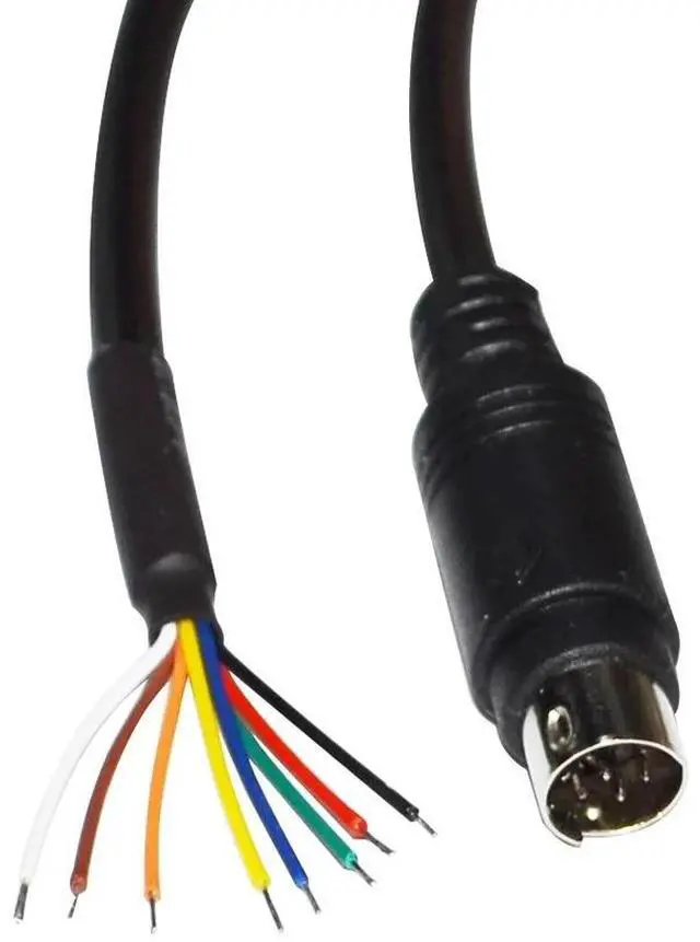 Alt view image 4 of 5 - BREAKOUT CABLE YAESU CT-62 CAT CABLE MD8 8 PIN MINI DIN MALE SERIAL ADAPTER FOR YAESU BAND DATA CAT LINEAR TUNER FT897 FT817 5M Length