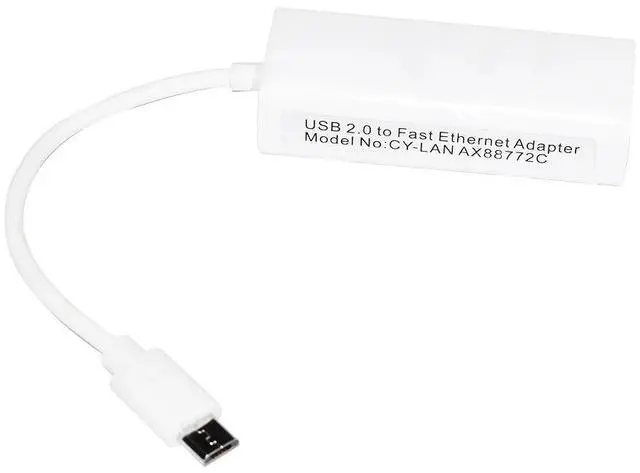 Alt view image 2 of 6 - 10/100M ASIX AX88772C HIGH-SPEED TYPE C 2.0 DRIVE-FREE TO RJ45 ETHERNET LAN ADAPTER CABLE FOR MOBILE MIKROTIK X86 MK808B PLUS (USB TO RJ45)
0.2M Length