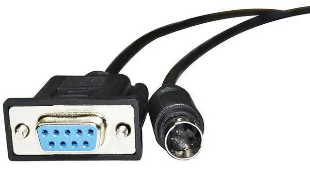 Alt view image 5 of 6 - DB9 FEMALE TO MINI DIN 4PIN MD4 ADAPTER RS-232 SERIAL COMMUNICATION CABLE FOR ESTUN ESV TOUCHSCREEN TO ESTUN EP PLC (DB9-M LengthINI DIN)
5M Length