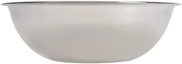 Alt view image 3 of 7 - Vollrath Round Economy Mixing Bowl Silver, 8 qt., 13-1/2" Diameter x 5" Depth, Stainless Steel | 1/Each