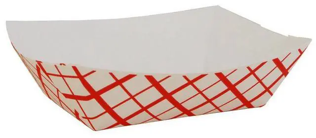 Alt view image 2 of 3 - SCT Paper Food Baskets 2.5lb Red/White 500/Carton 0421