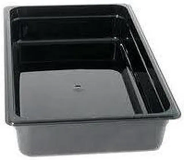 Main image of Cambro Camwear Regular Food Pan Black, 13.7 qt., 20.875" Length x 12.75" Width x 4" Height | 1/Each