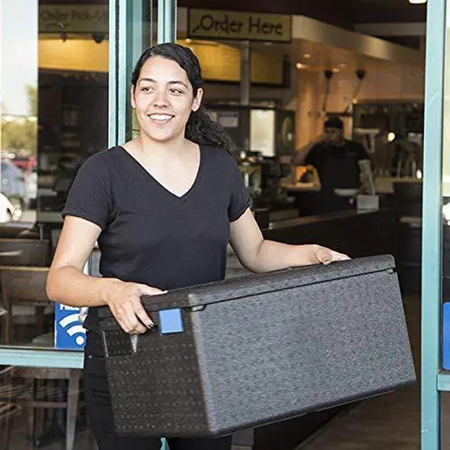 Alt view image 5 of 6 - Cambro GoBox EPP180SW Insulated Top Loader Food Carrier | Sold Individually