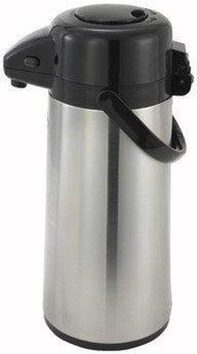 Alt view image 2 of 2 - Winco Regular Push Button Stainless Steel Body/Lining Airpot, 2.5 l | 1 Each