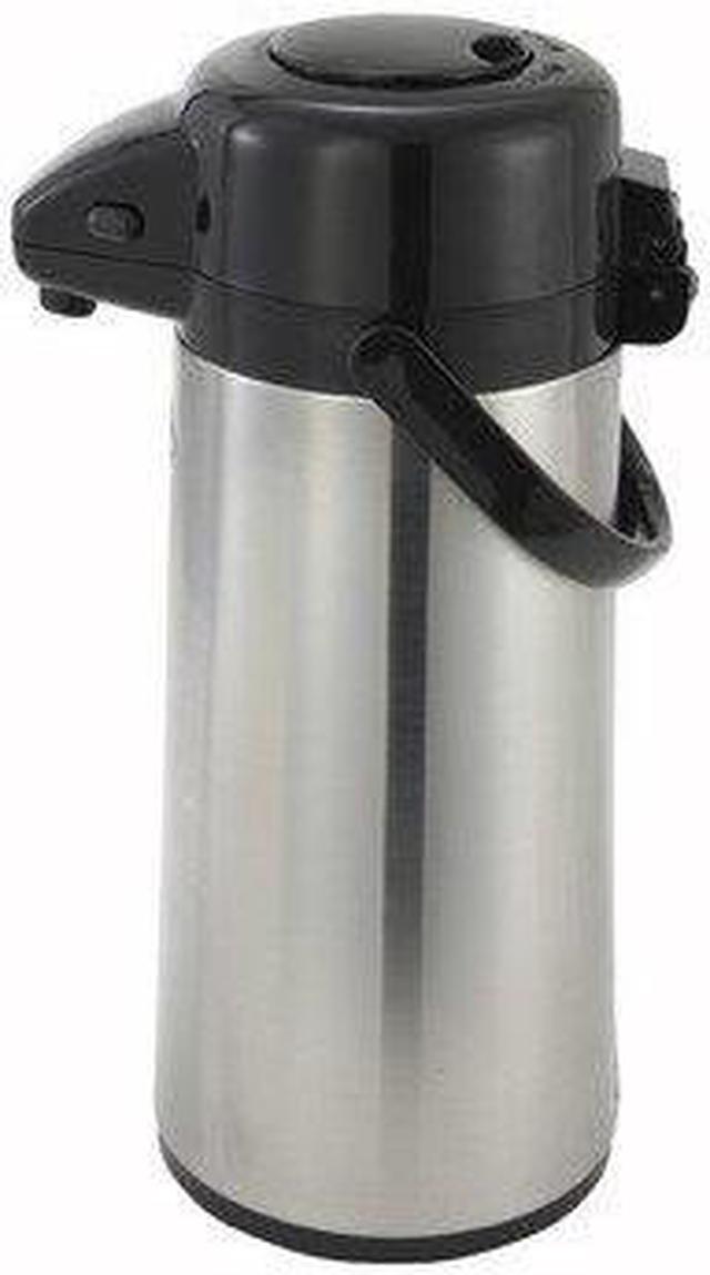 Main image of Winco Regular Push Button Stainless Steel Body/Lining Airpot, 2.5 l | 1 Each