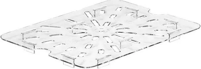 Alt view image 2 of 2 - Cambro 300780802 Clear Camwear Drain Shelf for Half Size Food Pans