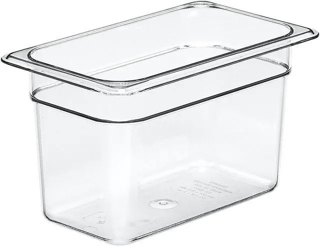 Main image of Cambro Camwear Regular Food Pan Clear, 3.9 qt., 10.437" Length x 6.375" Width x 6" Height | Sold Individually