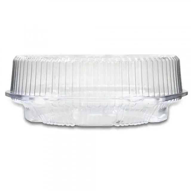 Alt view image 5 of 6 - DFI 9" HIgh Dome Pie Container with Hinged Lid LBH-921 Clear | 100/Case