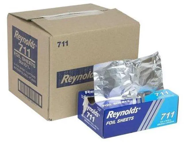 Alt view image 2 of 6 - Reynolds Pop-up Interfolded Aluminum Foil Sheets, Silver, 500/Box, Case of 6, 3000 Sheet