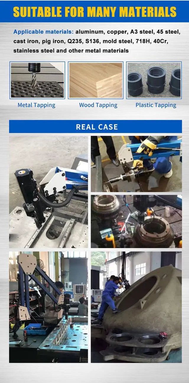 Alt view image 6 of 6 - Electric Tapping Machine Tapper with Universal 360 Degree Flexible Arm M3-M16