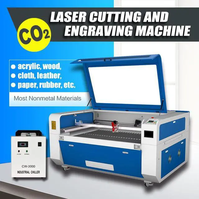 Alt view image 3 of 7 - 80W CO2 Laser Engraver Cutter Cutting Engraving Marking Machine 900mm× 600mm Ruida System