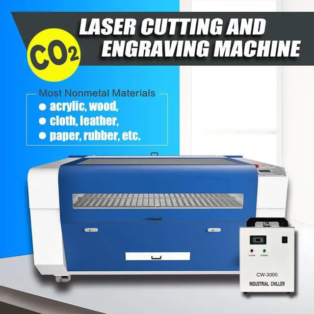 Alt view image 2 of 7 - 80W CO2 Laser Engraver Cutter Cutting Engraving Marking Machine 900mm× 600mm Ruida System