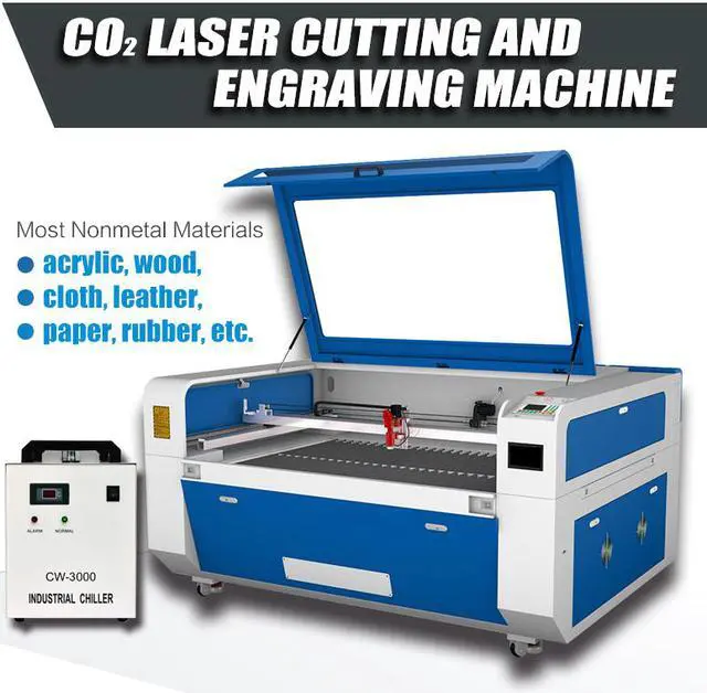 Main image of 80W CO2 Laser Engraver Cutter Cutting Engraving Marking Machine 900mm× 600mm Ruida System