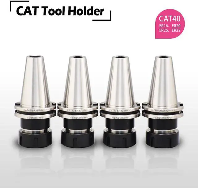 Alt view image 2 of 6 - US Stock 4pcs CAT40-ER32-70 2.76" Shank Collet Chuck CAT40 ER32 CNC Milling Tool Holders High Quality One Year Warranty