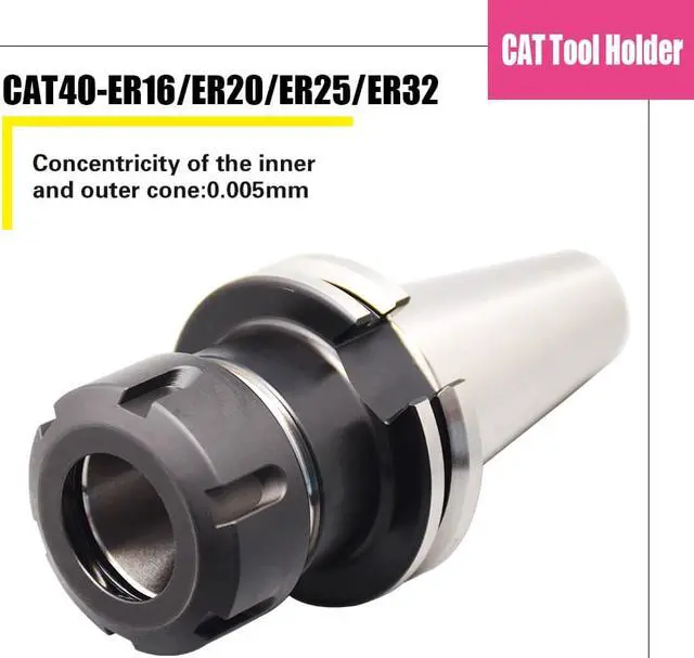 Alt view image 5 of 5 - US Delivery CAT40 ER32 2.75" Shank Collet Chuck Tool Holder Taper Balanced G2.5 25000RPM New for Milling CNC Lathe CAT40-ER32-70