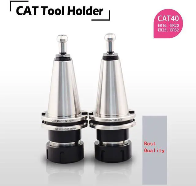 Alt view image 2 of 5 - US Delivery CAT40 ER32 2.75" Shank Collet Chuck Tool Holder Taper Balanced G2.5 25000RPM New for Milling CNC Lathe CAT40-ER32-70