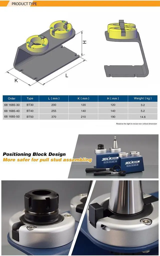 Alt view image 2 of 3 - US Stock BT40 Double End Tool Holder Tightening Fixture CNC Accessory Tool Lock Seat