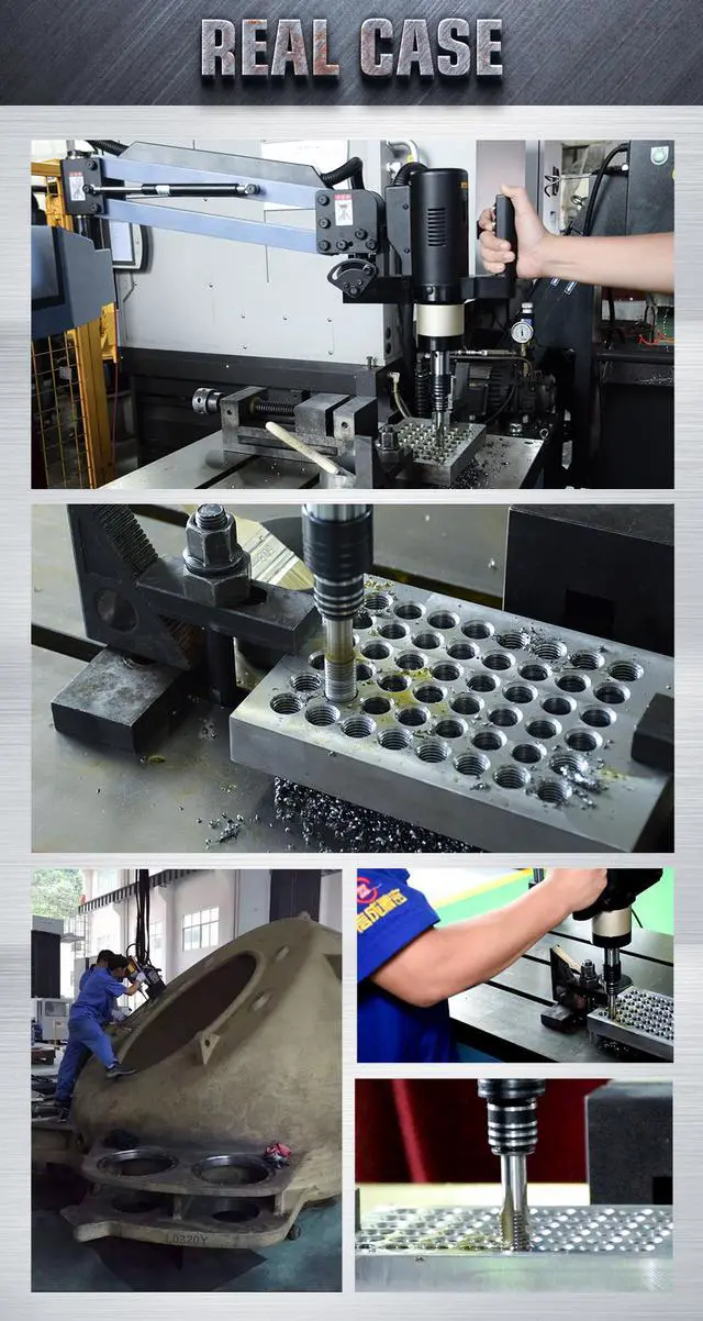 Alt view image 4 of 6 - USA Stock Universal 360° Electric High Speed Tapping Drilling Machine Flexible Arm M4-M24 Tapping with ISO Chuck Holder