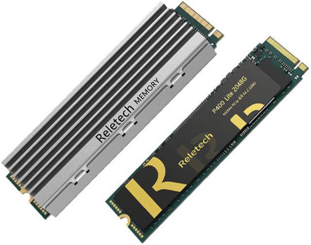 Reletech P400 LITE 2TB M.2 PCIe 2280 Up 3,400 MB/s 2000GB NVMe M2 SSD DRIVE Interface Internal Solid State Drive 3D-NAND Technology Gen3 x4 NVMe PC SSD Up to 3,400 MB/s