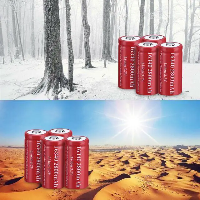 Alt view image 6 of 6 - 4PCS CR123A 2800mAh Rechargeable Batteries 16340 Battery 3.7V Li-ion + 1xCharger