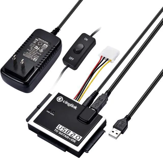 Main image of Hard Drive Reader IDE SATA PATA USB 2.0 for Hard Drive Disk HDD 2.5 3.5 with External AC Power Adapter