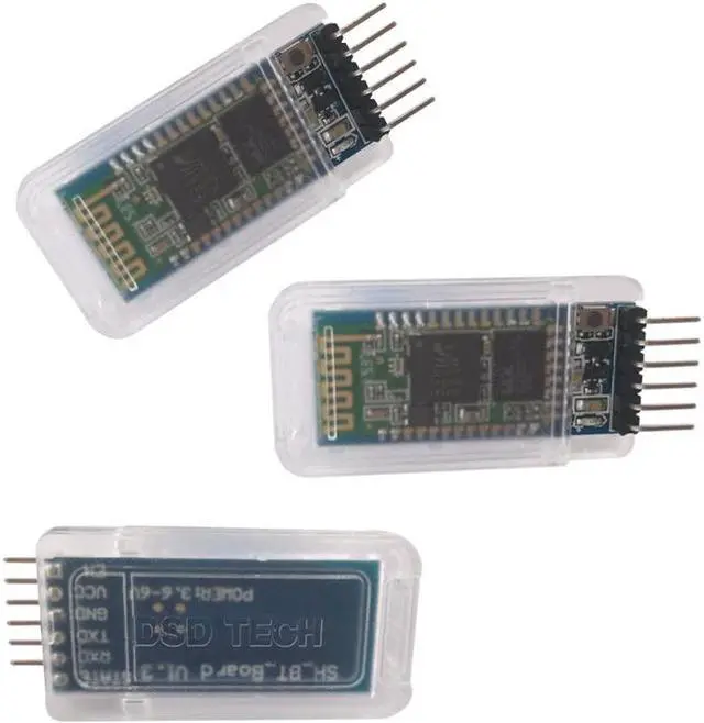 Alt view image 6 of 6 - DSD TECH HC-05 Bluetooth Serial Pass-through Module Wireless Serial Communication with Button for Arduino