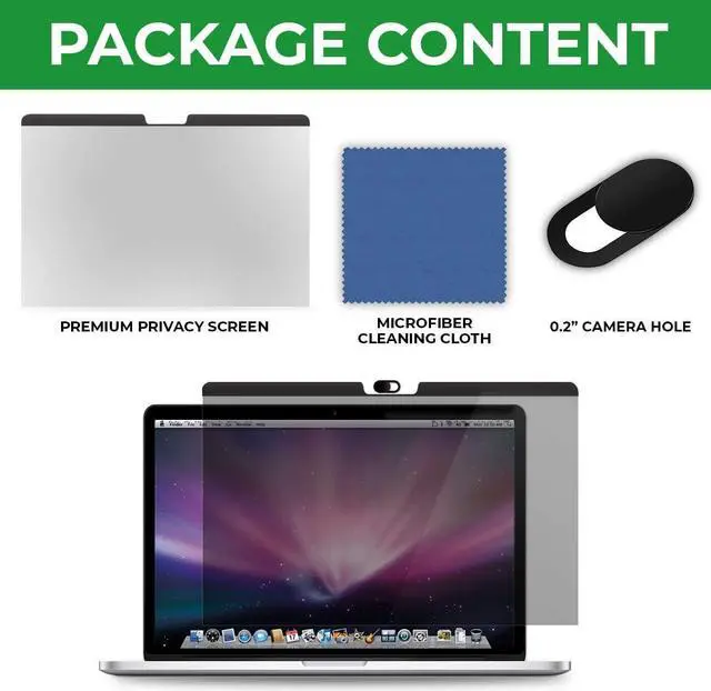Alt view image 5 of 7 - Screen Protector Magnetic Privacy Filter for MacBook Pro 15 inch (Released from 2016 to 2020), Provide Privacy, Anti Blue Light and Anti-Glare, Comes with Camera Cover Slide