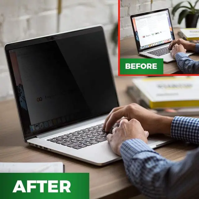 Alt view image 4 of 7 - Screen Protector Magnetic Privacy Filter for MacBook Pro 15 inch (Released from 2016 to 2020), Provide Privacy, Anti Blue Light and Anti-Glare, Comes with Camera Cover Slide