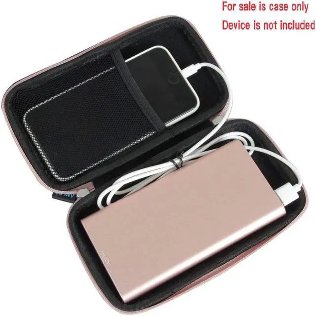 Alt view image 2 of 6 - Hard EVA Travel Case for POWERADD Pilot 4GS 12000mAh / Uni-Yeap 11000mAh External Battery Charger Power Bank Color: Rose Gold