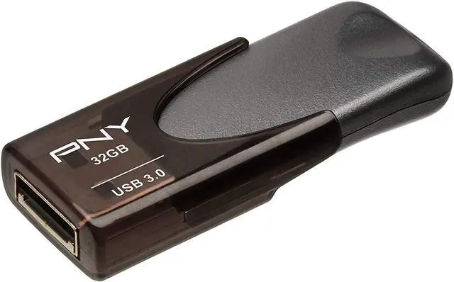 Alt view image 14 of 20 - PNY - Elite Turbo Attache 4 32GB USB 3.0 Type A Flash Drive - Black