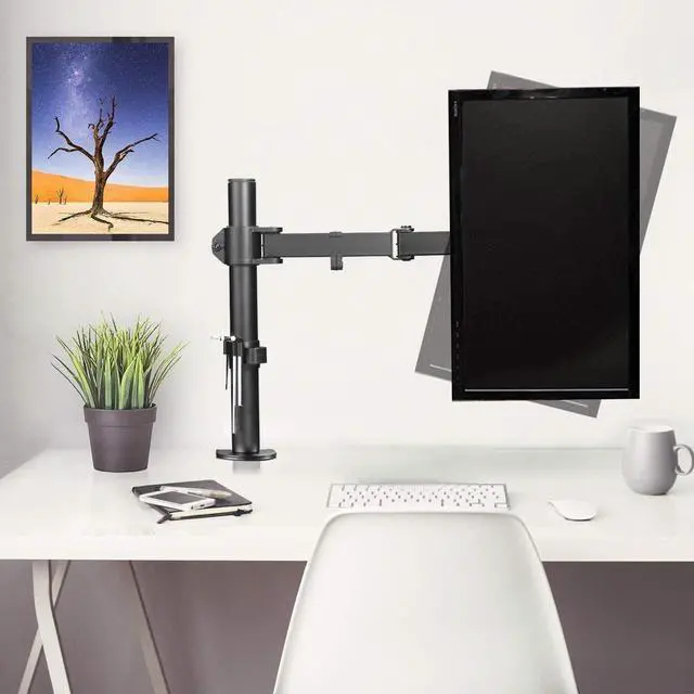 Alt view image 6 of 7 - suptek Single LED LCD Monitor Desk Mount Heavy Duty Fully Adjustable Stand for 1 / One Screen up to 27 inch