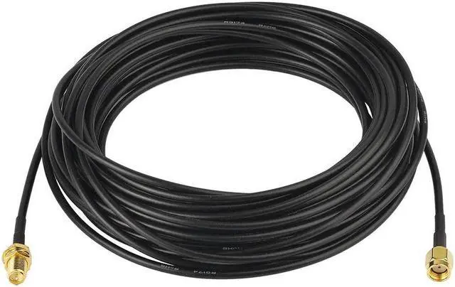 Main image of Bingfu RP-SMA Male to RP-SMA Female Bulkhead Mount RG174 WiFi Antenna Extension Coaxial Cable 30 feet for WiFi Router Signal Booster Repeater Wireless Network Card USB Adapter Security IP Camera