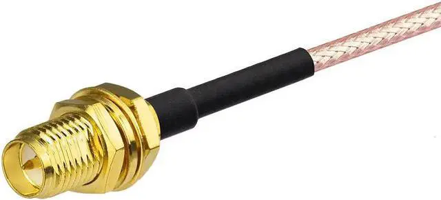 Alt view image 5 of 6 - Bingfu WiFi Antenna Extension Cable (2-Pack) RP-SMA Male to RP-SMA Female Bulkhead Mount RG316 Cale 1m 3 feet for WiFi Router Security IP Camera Wireless Mini PCI Express PCIE Network Card Adapter