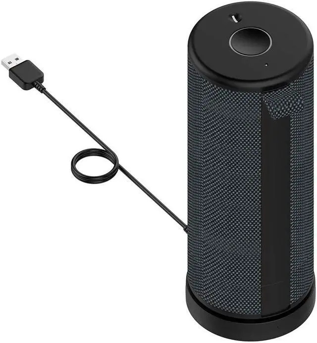 Alt view image 3 of 6 - Charging Dock for Ultimate Ears UE Boom 3/Megaboom 3/Blast/Megablast, Charger Cradle Mount Stand Base Station with Extra USB Port, USB Cable (Black)