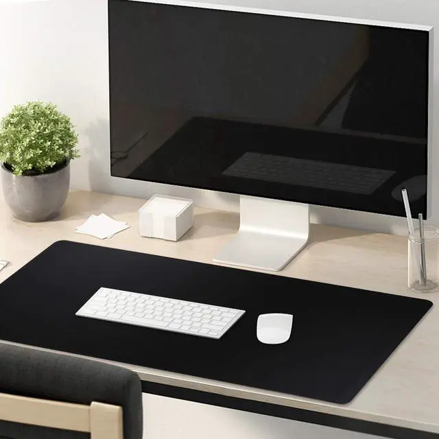 Alt view image 7 of 7 - Gaming Mouse Mat/Mouse Pad 31.5x11.8x0.12Inch | XXL mouse pad | table mat/large size | improved precision and speed | rubber base for stable Grip on smooth surfaces non-slip (80x30 Black)