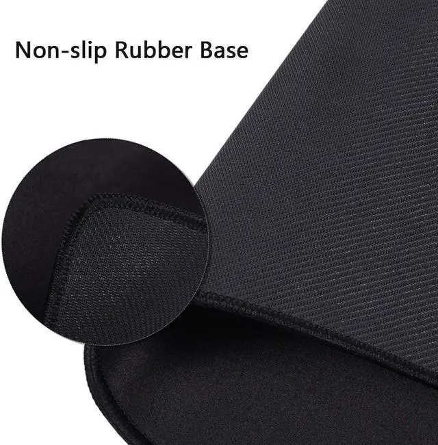 Alt view image 4 of 7 - Large Gaming Mouse Pad Extended Mouse Mat Non-Slip Rubber Base Mousepad Big Desk Pad Keyboard Mat with Stitched Edge for Laptop Notebook Computer Desktop PC Gamer Office & Home (23.5 x 11.8 Black)