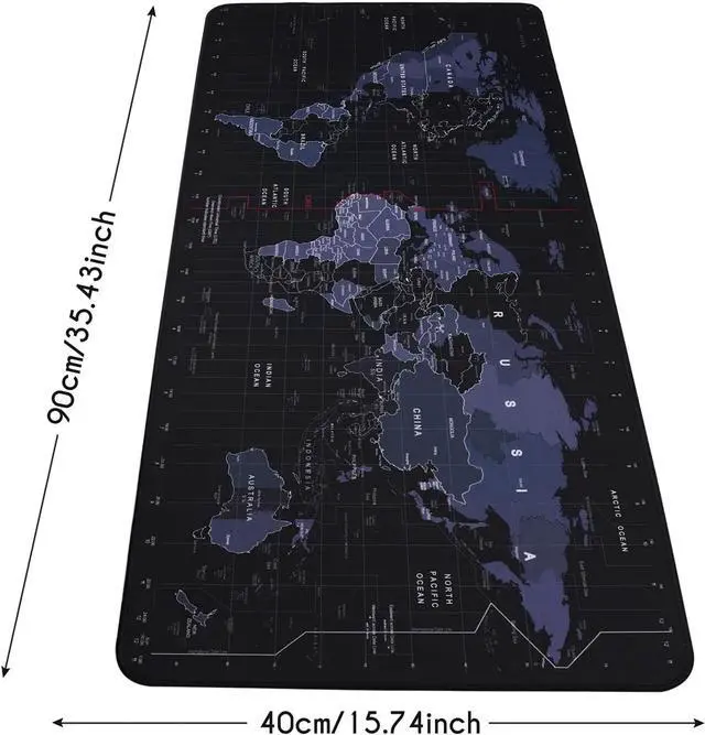 Alt view image 2 of 7 - KINPLE XXL Extended Large Gaming Mouse Pad Non-Slip Water-Resistant Rubber Cloth Computer Game Mouse Mat(35.4×15.75×0.1 inch) (35.4×15.75inch(U6))