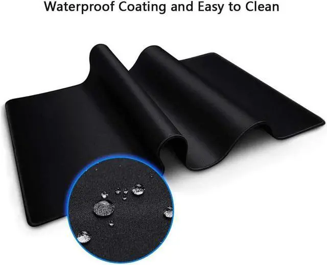 Alt view image 5 of 7 - Large Gaming Mouse Pad Extended Mouse Mat Non-Slip Rubber Base Mousepad Big Desk Pad Keyboard Mat with Stitched Edge for Laptop Notebook Computer Desktop PC Gamer Office & Home (23.5 x 11.8 Black)