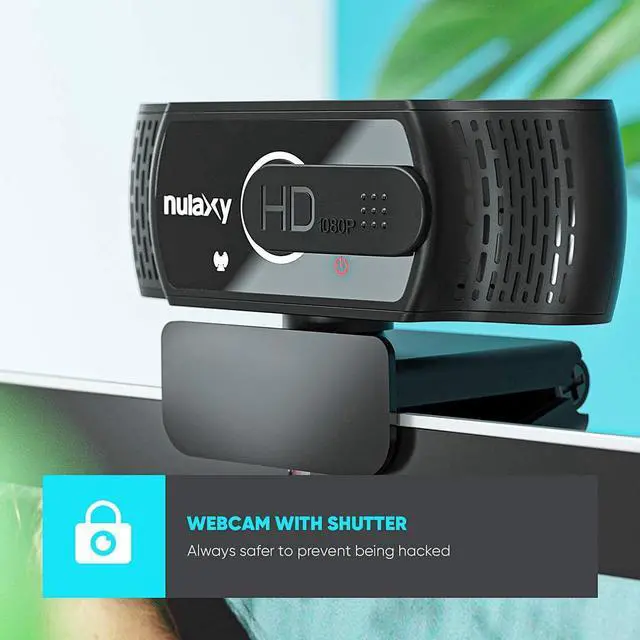 Alt view image 4 of 7 - Nulaxy USB Webcam with Microphone, HD 1080p Webcam with Privacy Cover for Laptop PC Desktop, HD Light Correction, Web Camera for Video Calling, Online Classes, Skype, Zoom, FaceTime, Smart TV