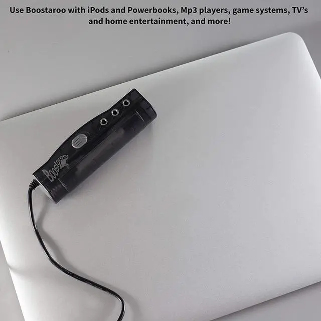 Alt view image 6 of 6 - Upbeat Audio T613-BNC Boostaroo for All Audio Application Increases Audio Output of PCs, MP3s, Laptops, DVD Players & More Long Battery Life & Great Sound Quality