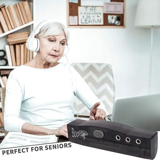 Alt view image 3 of 6 - Upbeat Audio T613-BNC Boostaroo for All Audio Application Increases Audio Output of PCs, MP3s, Laptops, DVD Players & More Long Battery Life & Great Sound Quality