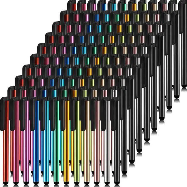 Main image of 120 Pieces Stylus Pen Universal Capacitive Stylus Slim Digital Pen Compatible with iPad iPhone  Tablet Most Devices with Capacitive Touch Screen 12 Colors
