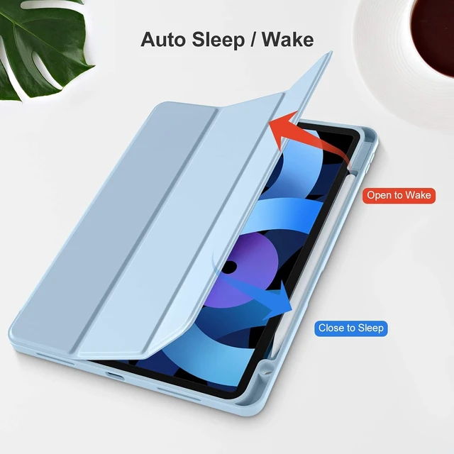 Alt view image 5 of 7 - for iPad Air 11 Inch Case M4/M3/M2 Air 5th/4th Gen 10.9 Sky Blue