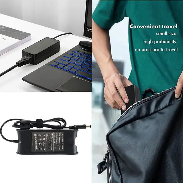 Alt view image 6 of 7 - DJW? 19.5v 4.62a 90W PA-3E AC Adapter Charger for Dell Latitude E5450 E5540 E5550 E6430 E6440 E7440,Dell Alienware M11x R1 R2 R3,Ins piron 11 14 14z 15R 17R N4010,Dell Vostro 1014 2420 2520 3360 3500