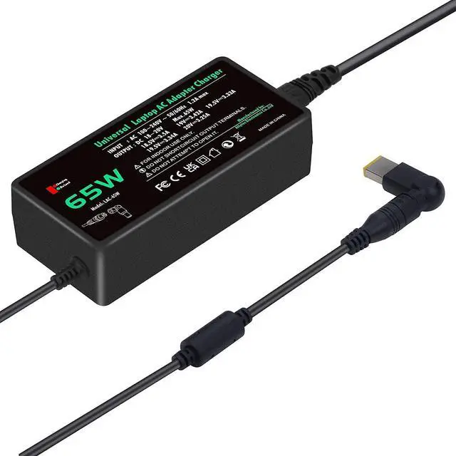 Alt view image 3 of 7 - Tectra 65W Universal Laptop Charger AC Power Adapter for HP Dell Acer Asus Lenovo IBM Toshiba Compaq Samsung Sony Fujitsu Gateway Notebook Ultrabook 12 Tips Laptop Power Supply Cord