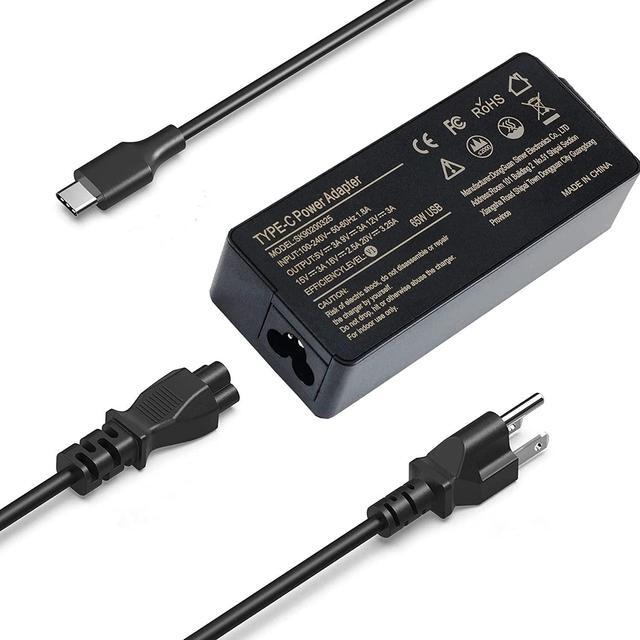 Main image of 65W Type USB-C AC Adapter fit for Lenovo ThinkPad Yoga L13 E15 E14 X13 T14 L14 L15 R14 T14s T15 1th 2nd 3rd Gen Laptop Charger Power Supply Cord