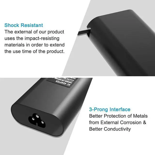 Alt view image 3 of 6 - HotTopStar 130W USB C Type C Laptop Charger Compatible for Dell XPS 15 9500 9575 17 9700, Precision 5530 2in1, Latitude 7410 7310 7210 9410 9510 5420 5320, 20V 6.5A AC Power Adapter Charger