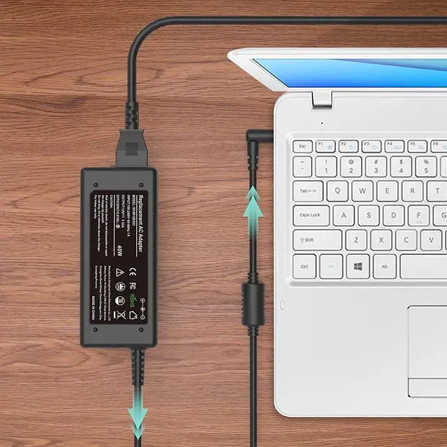 Alt view image 6 of 7 - 40W AC Adapter Charger for Samsung 11.6-inch Chromebook 2 3 XE500C13 XE303C12 XE500C12 PA-1250-98 BA44-00322A 303C 500C 503C XE303C12-A01US XE500C13-K03US XE500C13-K02US Laptop Power Supply Cord