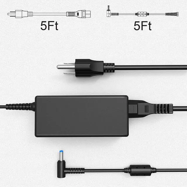 Alt view image 7 of 7 - SKstyle? 19.5V 3.33A 65W AC Adapter Charger for HP ProBook 430 G4;440 G4;450 G4;455 G4;470 G4 Power-Supply-Cord (Blue Tip,Slim,-12 Months Warranty)
