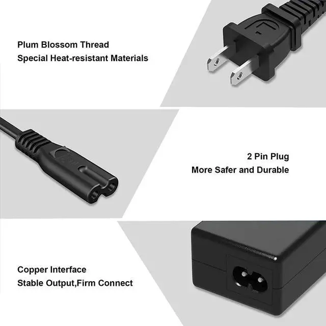 Alt view image 4 of 6 - 45W 19.5V 2.31A AC Adapter Charger for HP Laptop Chromebook Elitebook 840 HP Pavilion Spectre Envy X360 HP Stream Probook Zbook Chrome Book Blue Tip Computer Notebook Power Cord Replacement Plug